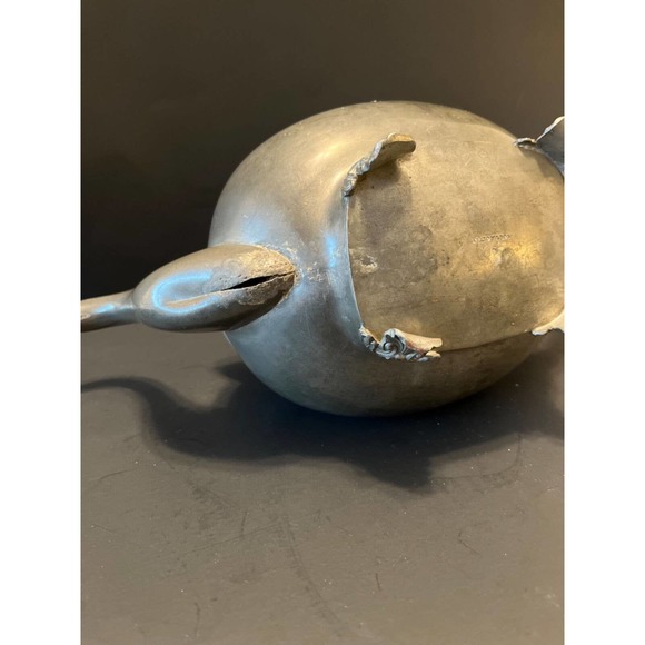 Original Antique Dixon & Son Coffee Footed Teapot Wood Handle 1800s - Picture 8 of 12